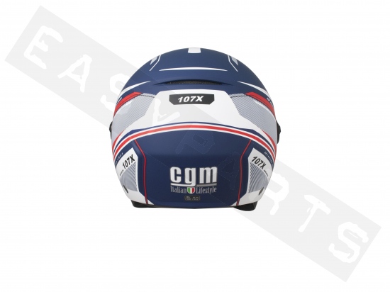 Helmet Demi Jet CGM 107X Manchester Matt Blue (shaped visor)
